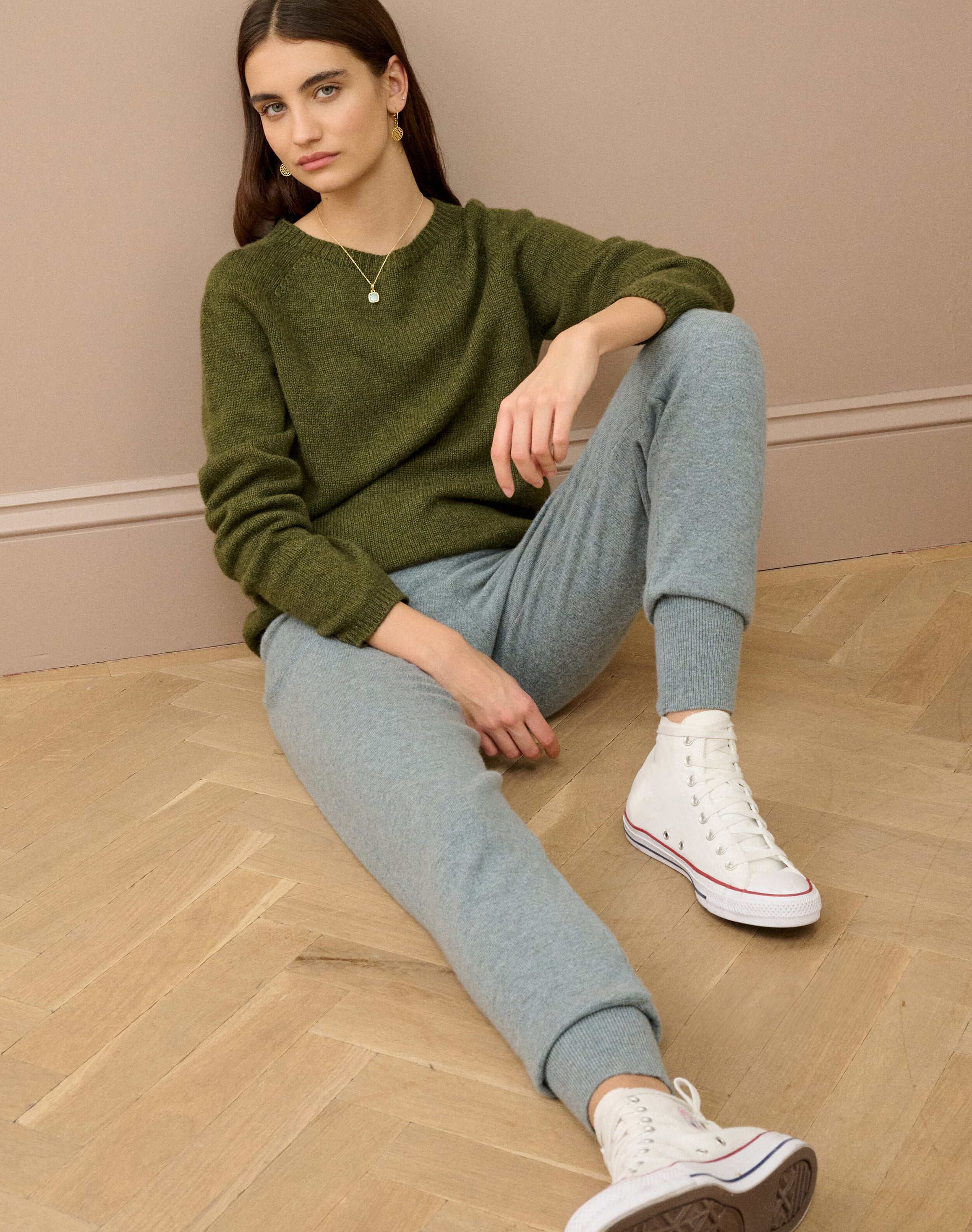 Cashmere Pull On Joggers